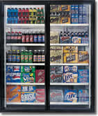 Commercial beverage coolers