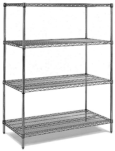 walk in cooler shelving
